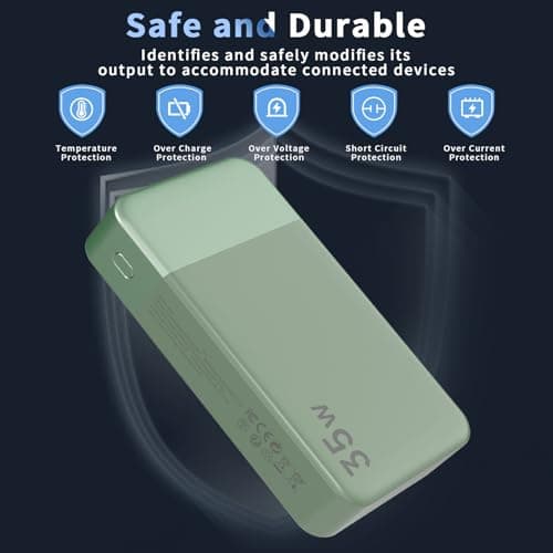 Nobis Power Bank, Alimentation Mobile 20000mah, Recharge Rapide pour Alimentation Mobile 35w, Batterie avec écran Numérique pour iPhone,Samsung, Android, etc