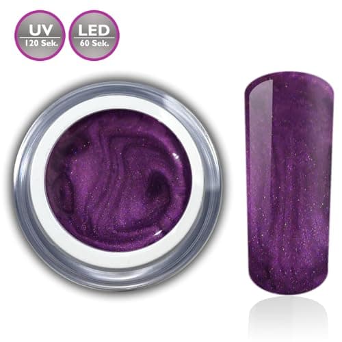 RM Beautynails Gel à ongles durcissable sous lampe UV, couleur métallique, nombreuses couleurs au choix, 5 ml, pas de sédimentation des pigments, très grand pouvoir couvrant