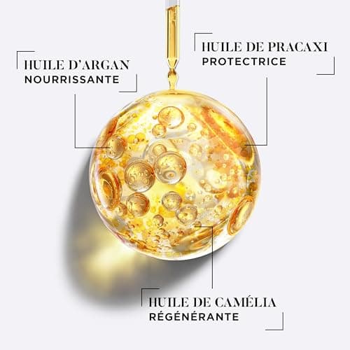 Dessange - Huile Sublime Nutri-Régénérante Extrême 3 Huiles - Formule Enrichie À L''Argan, Camélia & Pracaxi - Nourrit Intensément & Restaure - Pour Cheveux Desséchés - Sans Rinçage - 100 ml