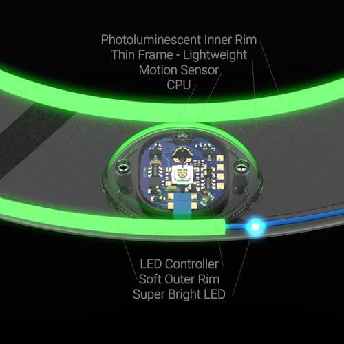 TOSY Anneau Volant 12 LED, Lumineux, Mode Perdu, allumage Automatique, sûr et Doux, étanche, Frisbee léger, Cadeau d'anniversaire, de Camping pour garçon/Fille/Enfant, Ensemble de 3