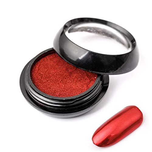 Holzsammlung 12 Couleur BoîTe Poudre à Ongles,Paillettes Ongles Effet Miroir Poudre Chrome d'Ongle,Chrome Pigments Avec Paillettes pour Décoration D'ongle#03