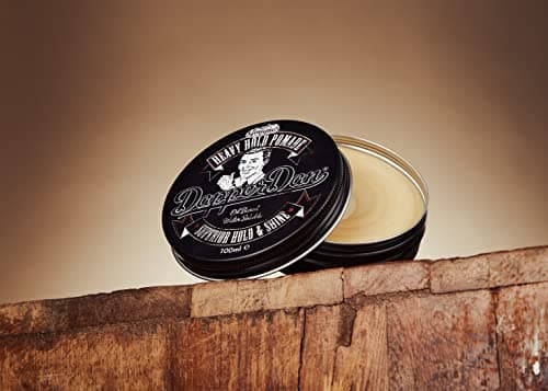 Dapper Dan Superior Heavy Hold Pomade Duo 2 x 100ml | Extra Strong Hold and High Shine Pomade for Slick Back and Pompadour Styles. Oil-Based with Liquorice and Vanilla.