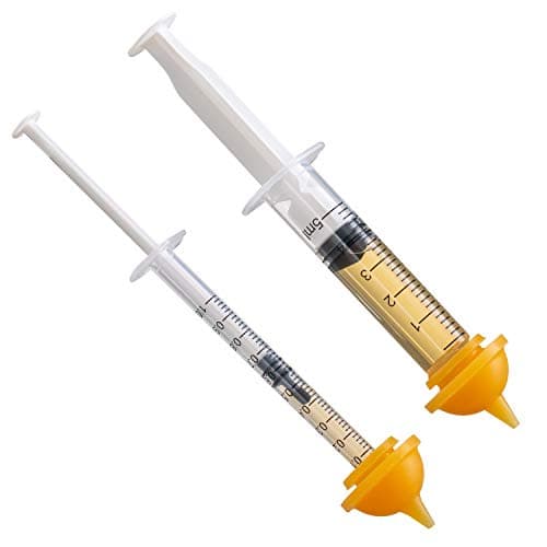 betevie Lot de 6 mini seringues à tétons pour animaux domestiques et animaux sauvages, idéal pour les tétons de chiots, chatons, écureuils et autres animaux de compagnie