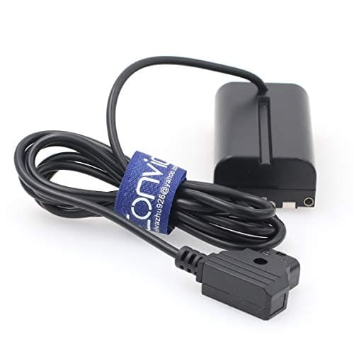Eonvic Câble d'alimentation factice F970 vers DTap NP F550 F570 NP-F L-Series vers D-Tap pour moniteur Sony Atomos Shogun Ninja V