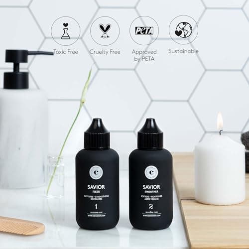 COCUNAT - Savior - Traitement Capillaire Reconstructeur et Réparateur - Pour les Cheveux Abîmés, Cassants ou Teints - Répare Entièrement la Structure de L'intérieur - Sans Silicone - 2 x 100ml