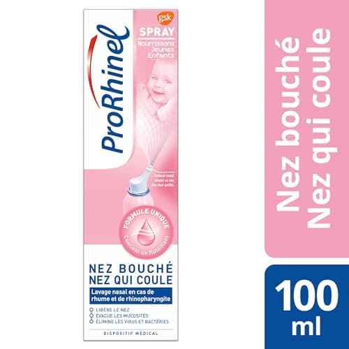 Prorhinel Spray Nasal Pour Bébé - Lavage Nez Bouché, Qui Coule et Congestionné, Rhume Nourrissons et Jeunes Enfants, 100ml