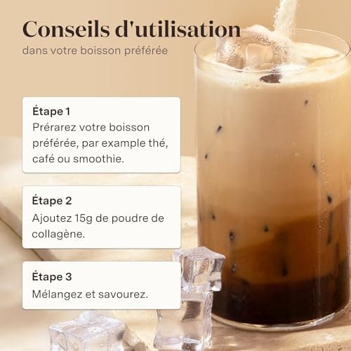 Poudre de collagène Glow25® [450g] - L'original - Collagène premium hydrolisé pur - Peptides de type 1 et 3 - Solubilité parfaite - Collagene naturel