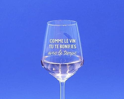 CADEAUX.COM - Verre à Vin personnalisable pour Homme de 50 ans - Message Personnalisable - Verre Personnalisé - Cadeau Anniversaire - Cadeau Homme