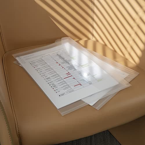 Rapesco 0695 Pochette à Bouton Pression, A4+ / Papier Ministre, Transparent, Lot de 5