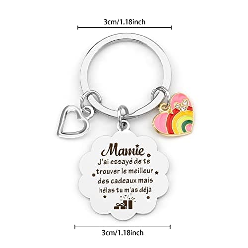 Cadeau Mamie, Cadeau Mamie Noël, Porte Clef Mamie, Cadeau Grand Mere, Cadeau Anniversaire Mamie, Cadeau Pour Grand Mere, Cadeau Mamie Original, Idee Cadeau Grand Mere, Cadeau Personnalisé Mamie