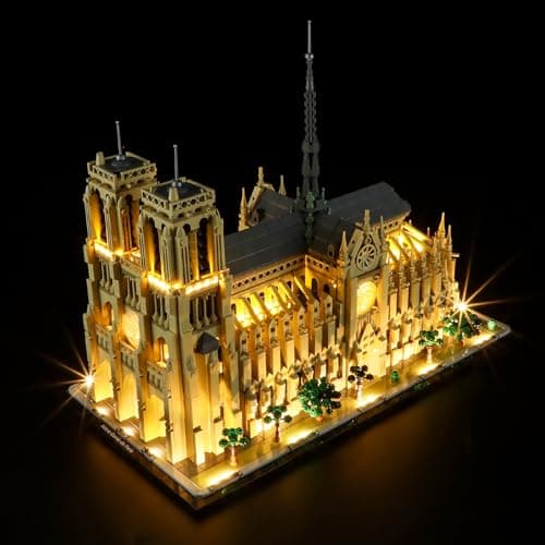 LIGHTAILING Jeu de Lumières pour Lego-21061 Notre-Dame de Paris - Modèle en Blocs De Construction - Ne Figurant Pas sur Le Modèle