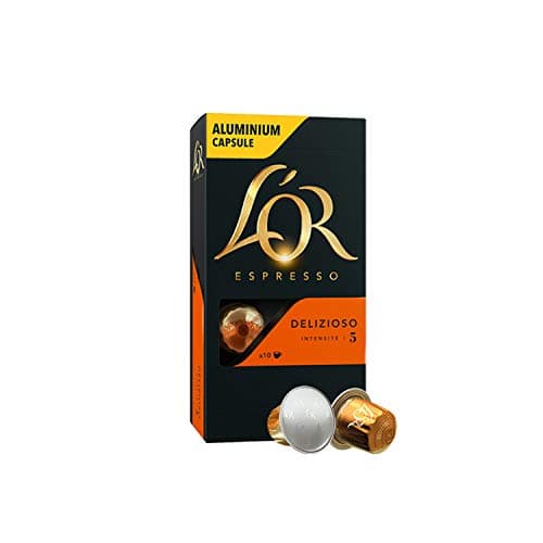 L'Or Espresso Café - 100 Capsules Delizioso Intensité 5 - compatibles Nespresso®* (lot de 10 x 10)