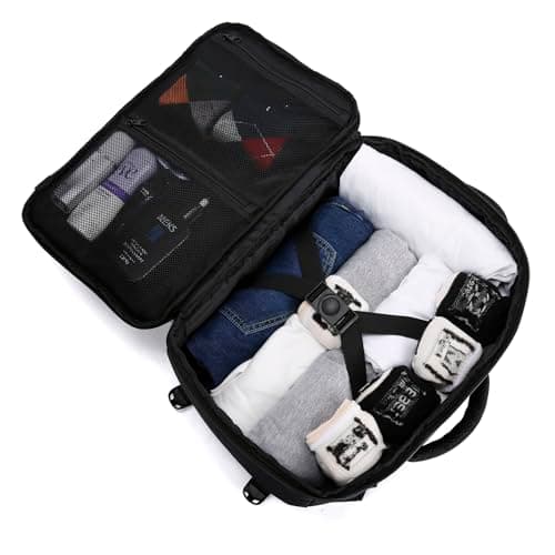 Bagage Cabine 40x20x25 pour Ryanair Sac à Dos Voyage Cabine Avion 20L Sous Siège Bagage à Main Petit Sac de Voyage avec USB Charging Port Sac à Dos Ordinateur Portable 14 Pouces Homme Femme Noir