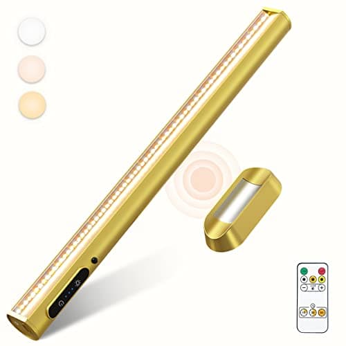 bravzurg Reglette LED Cuisine Sans Fil, 4000mAh Lampe de Bureau Rechargeable USB, Lumiere Magnétique avec Télécommande, Eclairage Murale pour Placard, Tableau, Miroir, Armoire, Bibliothèque