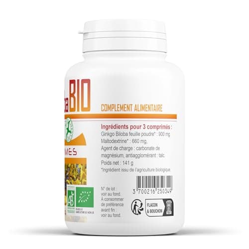 Ginkgo Biloba Bio 300 mg - Comprimés (200 unité (Lot de 1))