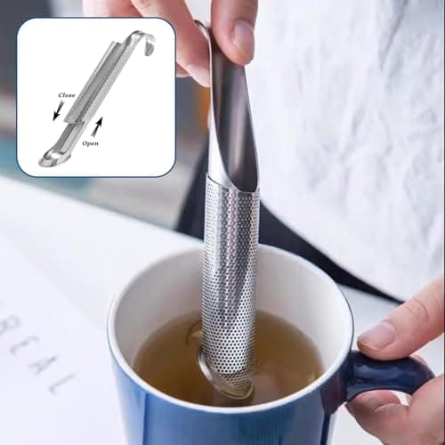 2 Infuseur Thé en Acier Inoxydable - Filtre Thé Pratique pour Tasse - Filtre à thé Pour thé en Vrac, Rose, épices