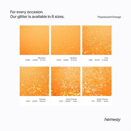 Paillettes fluorescentes orange ultra scintillantes pour ongles visage festival Noël Halloween maquillage fines 100 g/3,5 oz