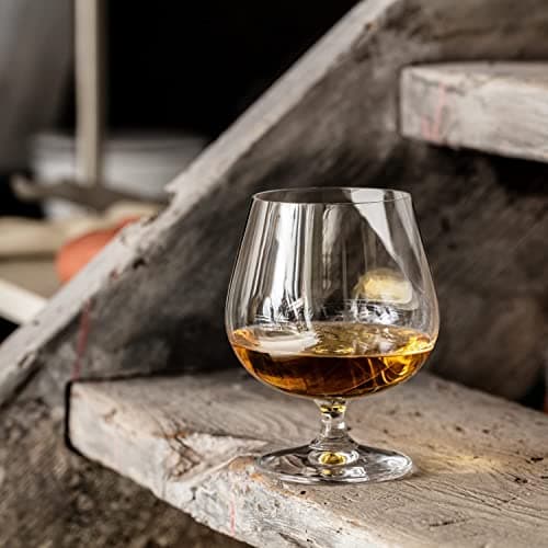Krosno Brandy Cognac Snifter Verres | Ensemble de 6 | 480 ML | Collection de balance| Parfait pour la maison, les restaurants et les fêtes | Va au lave-vaisselle