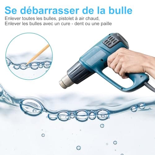 OFCIIN Resine Epoxy Transparente Kit 400ml, Kit Résine Epoxy Avec Colorant, Paillette, 1: 1 Ratio Revêtement en Résine Coulée Cristalline, Pour Bois, Fabrication de Bijoux, Décoration Artisanale