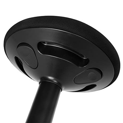 SONGMICS Tabouret Dynamique, Tabouret Assis Debout, Siège de Travail Rotatif à 360°, Ergonomique, Hauteur réglable 50-65 cm, Montage Simple, Noir OSC04BK