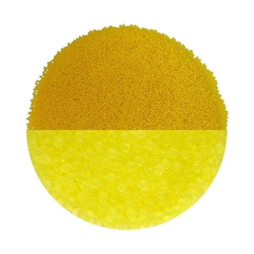 trendfinding 100 g de granulés retenant l'eau Jaune, granulométrie 1.5-2 mm, décoration pour Fleurs et Plantes, 10 litres très économique, Utilisation Polyvalente