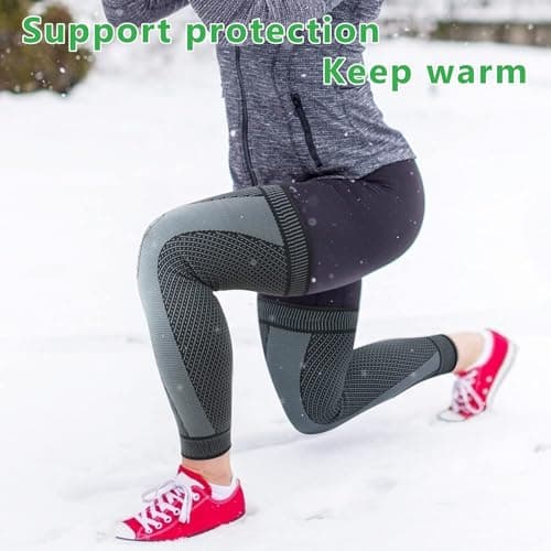beister Genouillères Sport Hommes & Femmes Attelle Genou, Respirantes Antidérapantes Élastique Compression Genouilleres Médicales pour Mouvement, La course, Déchirure du Ménisque, Arthrite