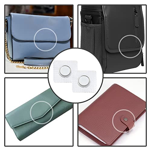 FYSL Bouton Aimant à Coudre 20 PiècesBoutons-Pression Magnétiques Cachés 15 mm 20 mm à Coudre Invisible Fermeture Magnétique pour Couture Habillement Sac à Main