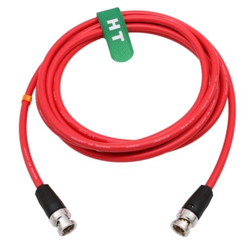 HangTon HT 12G 4K original SDI câble vidéo coaxial BNC à BNC canare LV - 61s 75 ohms pour moniteur d'appareil photo Flex Shield 3M rouge