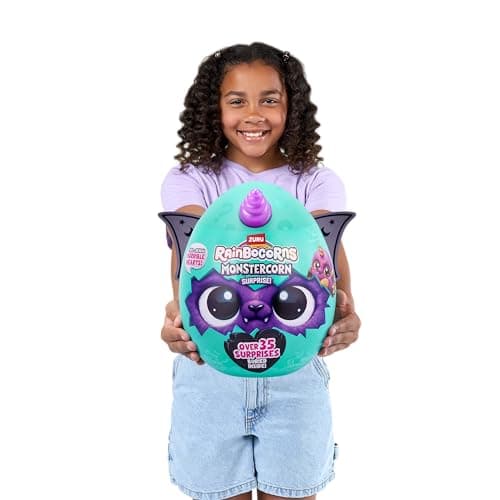 Rainbocorns Monstercorn Surprise, (Vampire Cat) Jouets pour Filles, peluche, Halloween