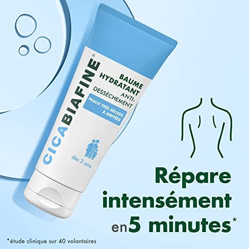 Cicabiafine | Baume Hydratant Anti-Dessèchement (tube de 200 ml) – Baume réparateur pour peaux très sèches à irritées – Baume apaisant sans effet gras