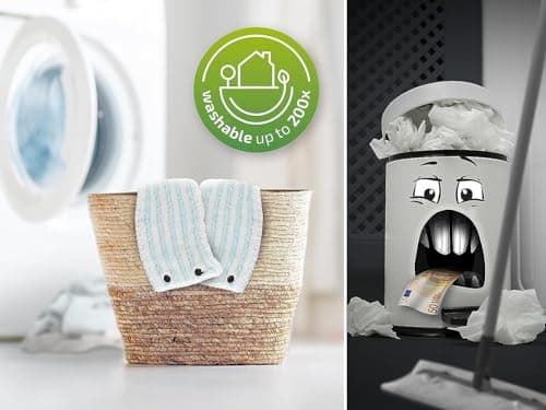Leifheit Set Combi Clean XL, seau et balai essoreur faciles d'utilisation, balais serpillière avec mécanisme d'essorage intégré, kit de lavage sol vert