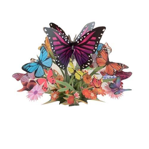 LIANRISES Carte Fete Des Meres Carte Anniversaire Femme Carte Anniversaire Carte De Remerciement Papillons Carte Pop Up Carte Anniversaire 3d