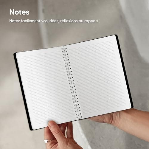 Agenda 2025 par Smart Panda – A5 Agenda Semainier - la Simplicité Inspire la Productivité - Couverture Souple, Intervalles de 30 minutes - Planner avec Notes – en Français