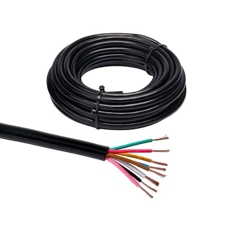 BEIJISTAR 10M Câble de Remorque 8 Fils, 12v 24v Véhicule Câble 7x0,5+1x1.0mm2 Câble Rond, 8 Fils Câble FLRYY Véhicules Pour Caravane Camion Camping - Car Remorque