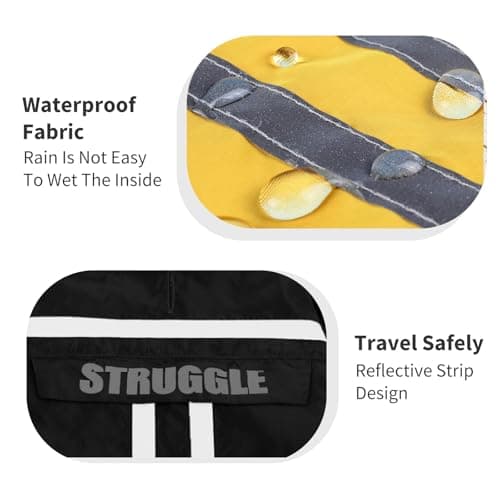 PETCUTE Imperméable pour Chien Manteau Chien Impermeable vec Capuche et Bandes Réfléchissantes pour Petit Moyen Gros Chiens avec Trou de Harnais