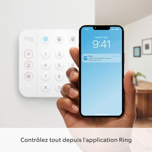 Kit Ring Alarm - S | Alarme de maison sans fil connectée, système de sécurité avec surveillance assistée en option | Sans engagement à long terme, Fonctionne avec Alexa