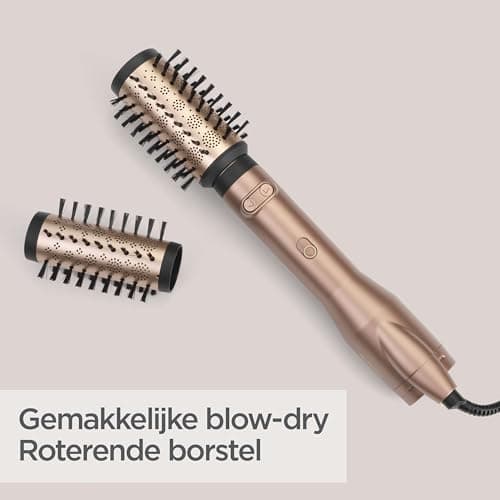 Babyliss AS952E - BaByliss Paris - Brosse soufflante rotative Big Hair Dual, Or, 1 Unité (Lot de 1)