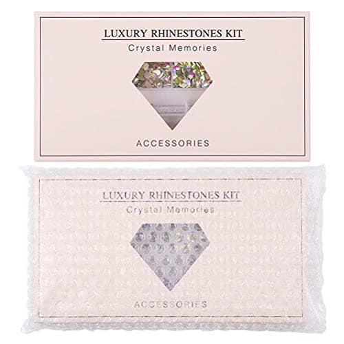 CaCaCook Lot de 9000 en cristal AB pour nail art - Kit professionnel de 9000 pièces - Plusieurs formes en verre cristal AB - Accessoires pour nail art