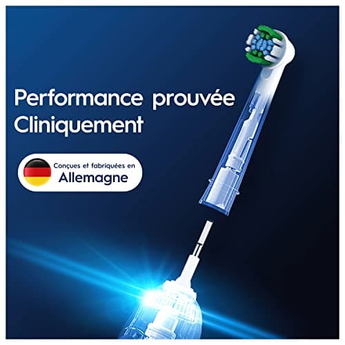 Oral-B Pro Precision Clean Brossettes De Rechange Pour Les Brosses Électriques Pour Adultes Sauf iO/Pulsonic, Embouts Ronds Pour Éliminer Plus De Plaque, Nettoyage En Profondeur, Lot De 8 Têtes