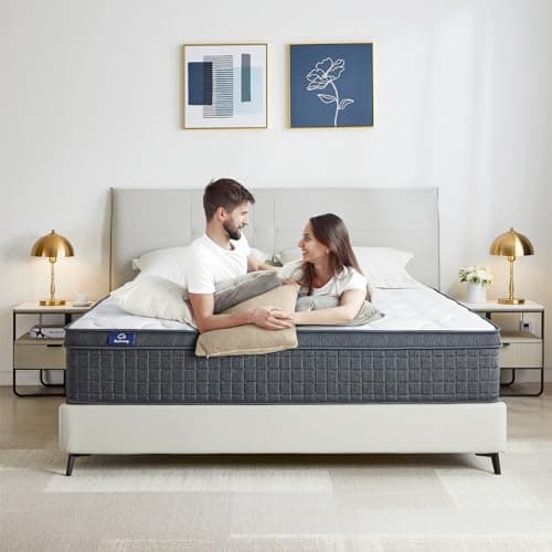 SuiLong Matelas 160x200 26 cm Épaisseur H3 H4 Matelas à Ressorts Ensachés Mousse Mémoire de Forme,Hybride Matelas,7 Zone Orthopédique Parfait Soutien Confort Matelas Lit d'Adulte et d'enfant 160x200
