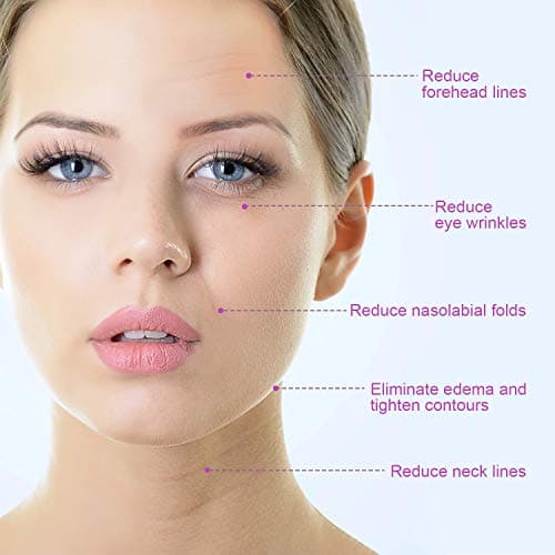 MYCARBON Massage Visage Anti Rides Appareil Visage EMS Microcourant Rouleaux Massage de Beauté Electrique Anti Age Régénération du Collagène