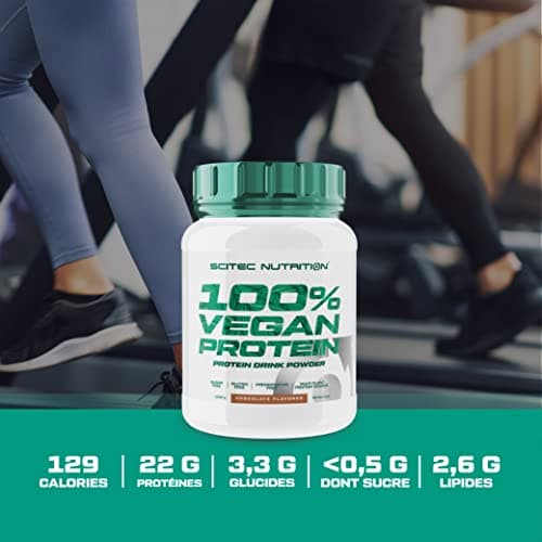 Scitec Nutrition 100% Vegan Protein - 5 sources de protéines d'origine végétale - enrichi en vitamine B12-33g par portion - Vegan, 1 kg, Noisette-Noix