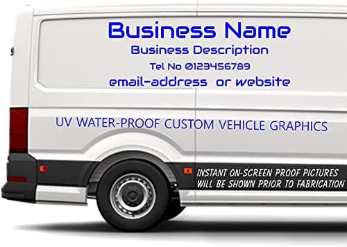 Wraplab Lettrage Entreprise Texte Adhésif Personnalisé | Véhicules Utilitaires, Camion, Camionette, Publicitaires, Vitrines, Magasins, Portes