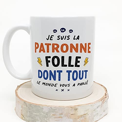 Mugffins Tasses pour PATRONNE - En Français - Cadeau original pour PATRONNE femme - Tout le monde vous a parlé - 11 oz / 330 ml