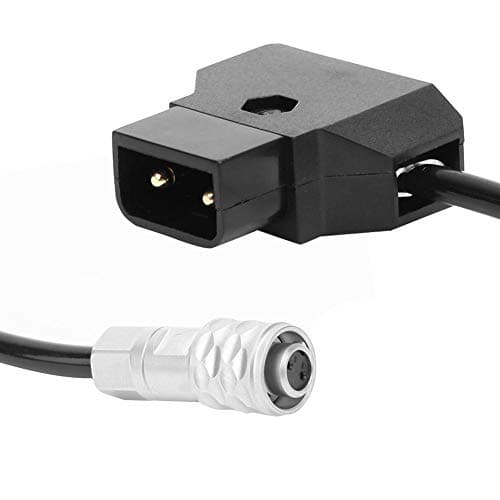 Cordon d'alimentation de la caméra, câble CC à 4K 2 Broches Pièces de Rechange pour caméra Blackmagic Pocket Cinema 4K / Gold Mount V Mount Battery P Tap