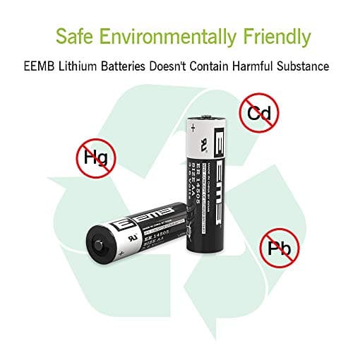 EEMB ER14505 Piles LS14500 AA Lithium 3,6V 2700mAh ER14500 Batterie Lot de 4