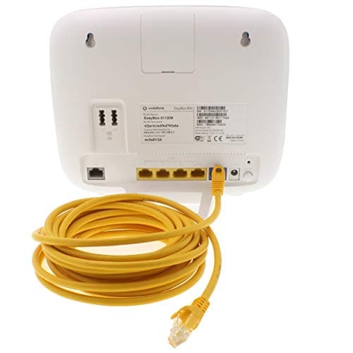 1CONN - Câble réseau de 0,5 m, câble Ethernet, Lan et patch pour une vitesse Internet maximale et connecte tous les appareils avec prise RJ 45 jaune - 5 pièces