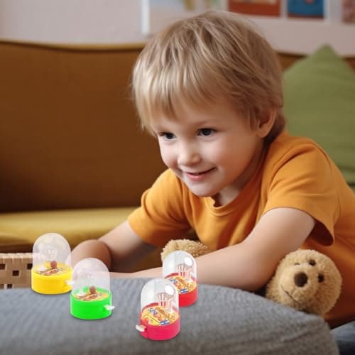 Yuqilin 20 Pièces Flipper Enfant,Finger Basketball Exercer l'Intelligence Mini Ballon Basket Soulager la Pression Mini Jeux Enfants Doigt, pour Petit Jouet Enfant (Couleur Aléatoire)