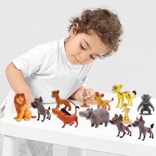 PLNVNVP 12pcs Lion Gâteau Topper, Le Roi Lion Gâteau Topper, Cartoon Cake Topper, Décoration de Gâteau d'Anniversaire de Dessin Animé, pour Fête Décoration Supplies