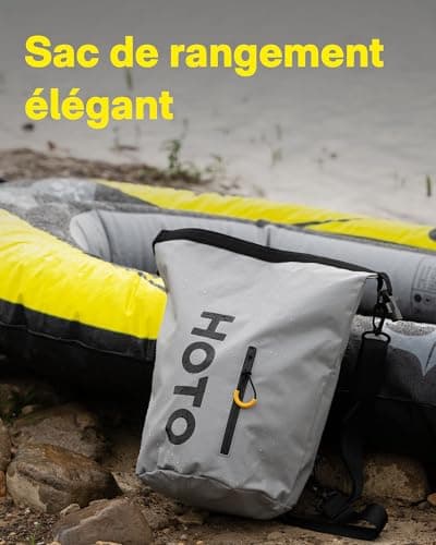 HOTO Pompe à Air Master, Gonfleur Portable sans Fil pour Voiture et Vélo, Électrique avec 9 Modes, Alimentation Double pour Bouées, Matelas, Kayak, Tente, Planche à Pagaie, Sup